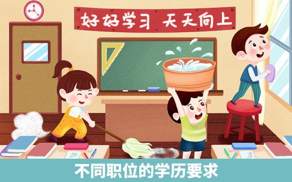 不同职位的学历要求