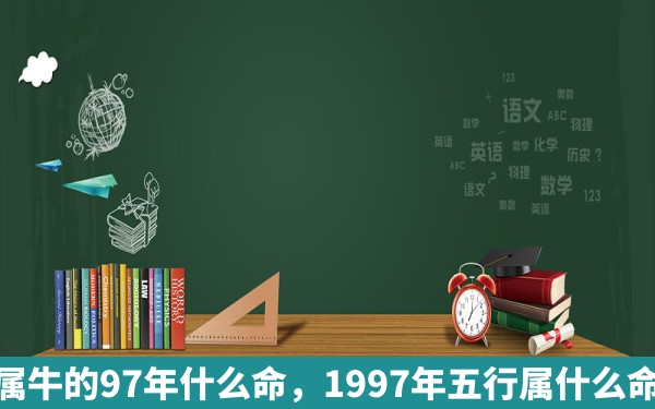 属牛的97年什么命，1997年五行属什么命