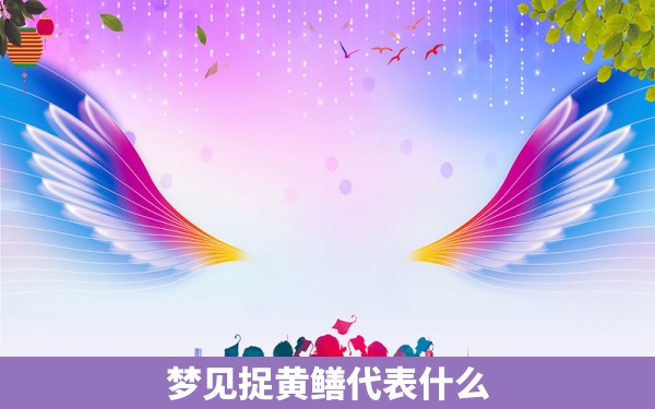 梦见捉黄鳝代表什么