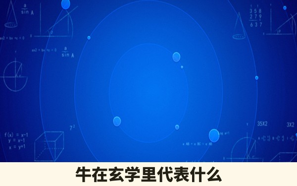 牛在玄学里代表什么