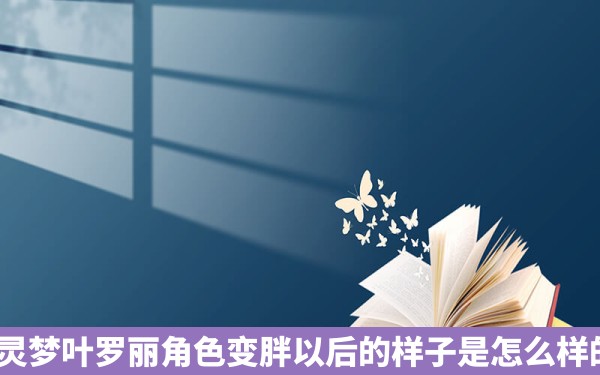 精灵梦叶罗丽角色变胖以后的样子是怎么样的？