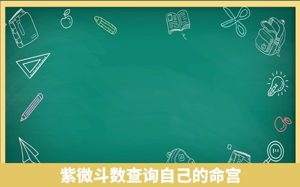 紫微斗数查询自己的命宫