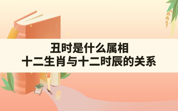 丑时是什么属相,十二生肖与十二时辰的关系 - 一测网