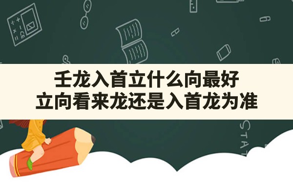 壬龙入首立什么向最好,立向看来龙还是入首龙为准 - 一测网