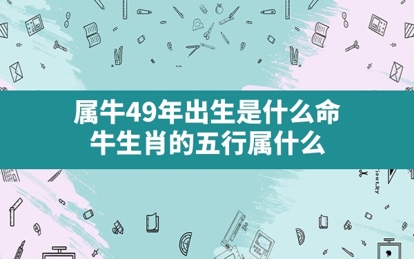 属牛49年出生是什么命,牛生肖的五行属什么 - 一测网