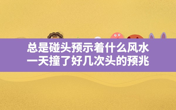 总是碰头预示着什么风水,一天撞了好几次头的预兆 - 一测网