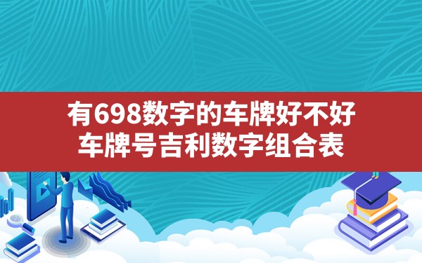 有698数字的车牌好不好,车牌号吉利数字组合表 - 一测网