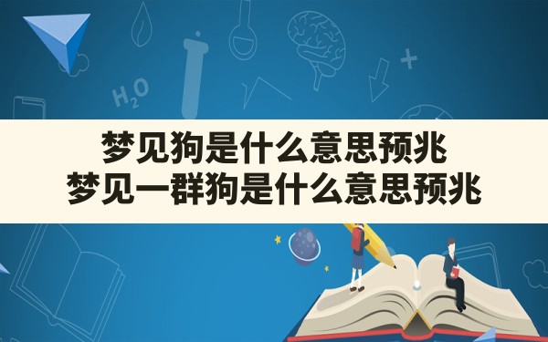 梦见狗是什么意思预兆,梦见一群狗是什么意思预兆 - 一测网