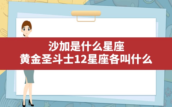 沙加是什么星座,黄金圣斗士12星座各叫什么。 - 一测网