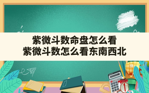 紫微斗数命盘怎么看,紫微斗数怎么看东南西北 - 一测网