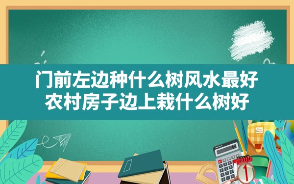 门前左边种什么树风水最好,农村房子边上栽什么树好 - 一测网