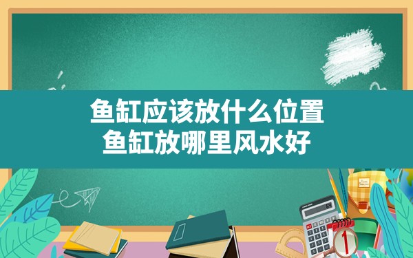 鱼缸应该放什么位置,鱼缸放哪里风水好 - 一测网