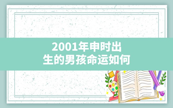 2001年申时出生的男孩命运如何(2001出生什么时辰最好) - 一测网