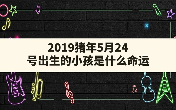 2019猪年5月24号出生的小孩是什么命运,2019年是己亥猪年下一个己亥猪年是 - 一测网