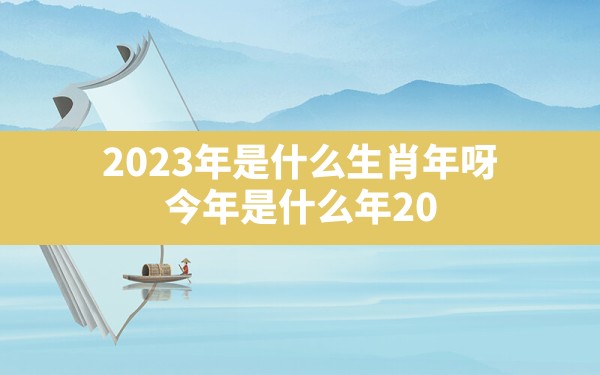 2023年是什么生肖年呀(今年是什么年2019年属什么生肖) - 一测网