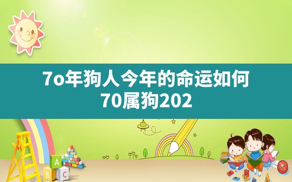 7o年狗人今年的命运如何,70属狗2024年全年运气如何 - 一测网