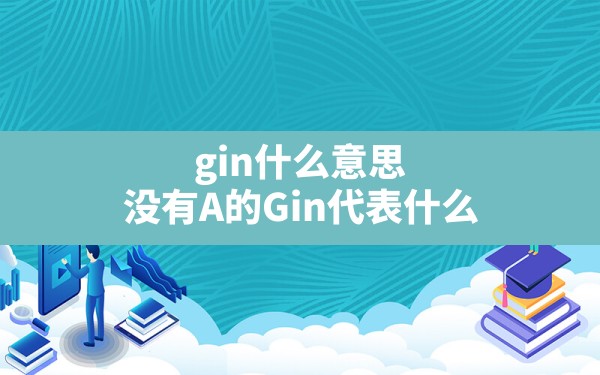 gin什么意思,没有A的Gin代表什么 - 一测网