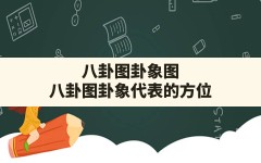 八卦图卦象图,八卦图卦象代表的方位