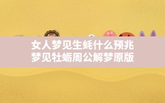 女人梦见生蚝什么预兆(梦见牡蛎周公解梦原版)