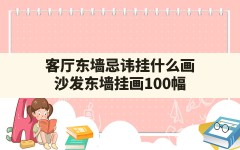 客厅东墙忌讳挂什么画,沙发东墙挂画100幅