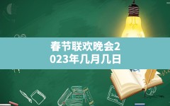 春节联欢晚会2023年几月几日