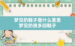 梦见扔鞋子是什么意思,梦见扔很多旧鞋子