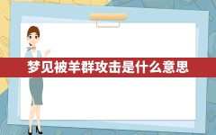 梦见被羊群攻击是什么意思