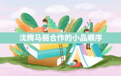 沈腾马丽合作的小品顺序