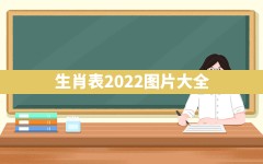 生肖表2022图片大全