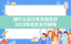 缺什么五行冬天出生好,2022年出生五行缺啥