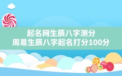 起名网生辰八字测分,周易生辰八字起名打分100分