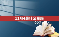 11月4是什么星座