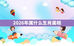 2026年属什么生肖属相