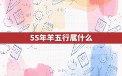 55年羊五行属什么