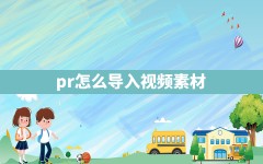 pr怎么导入视频素材